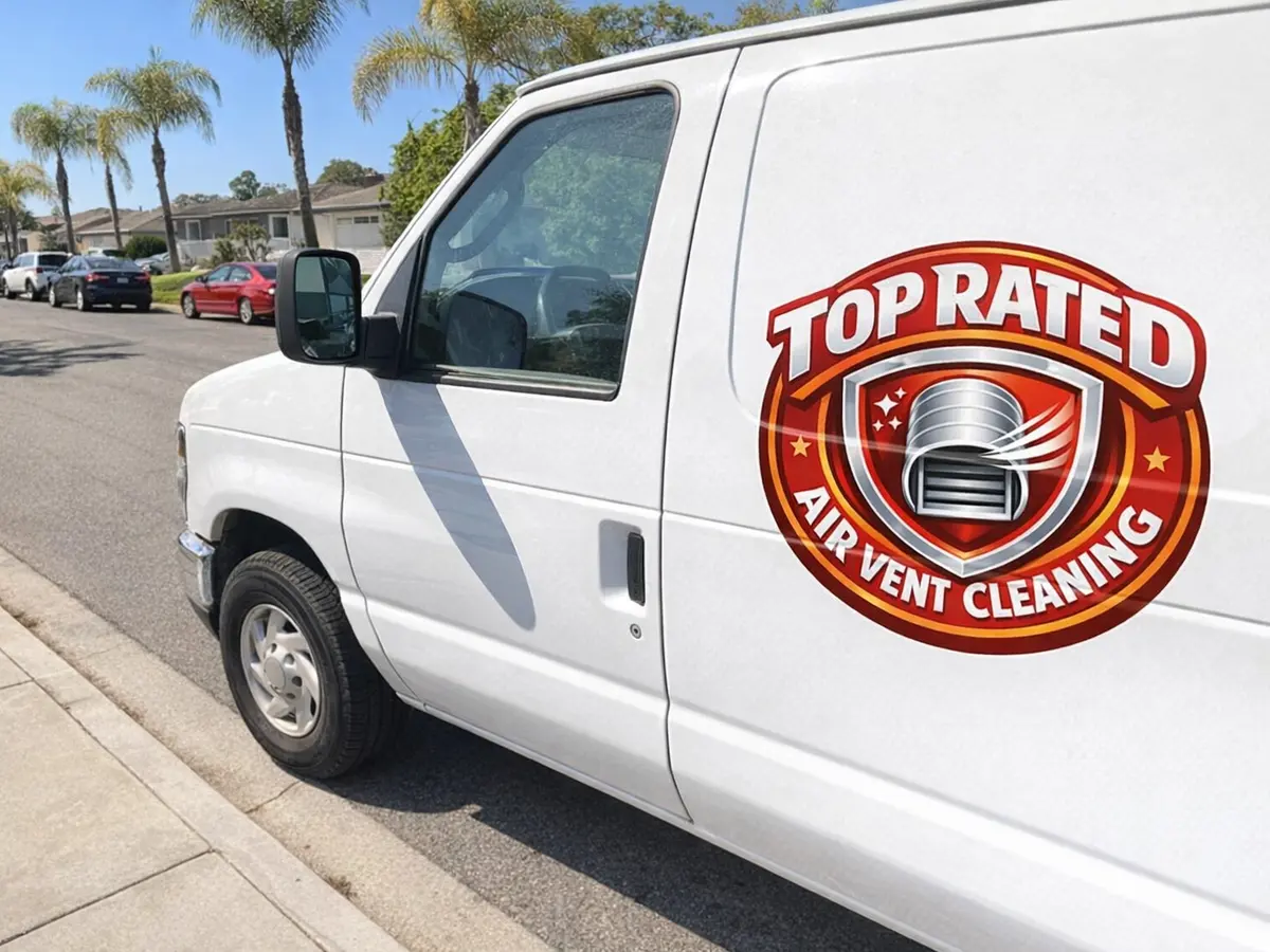 Service van arriving on a La Mesa, CA street — local same-day coverage
